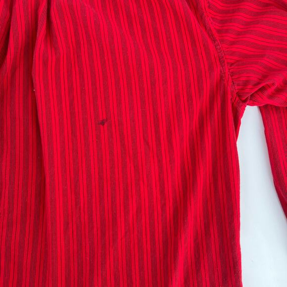 90s GAP red striped button down shirt 1990s vintage - Picture 5 of 5